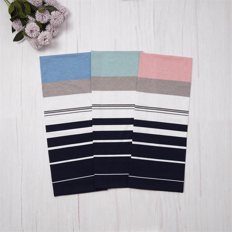 Élasticité respirante douce à la mode et adaptée à la peau Tissu tricoté à rayures classique pour T-shirt