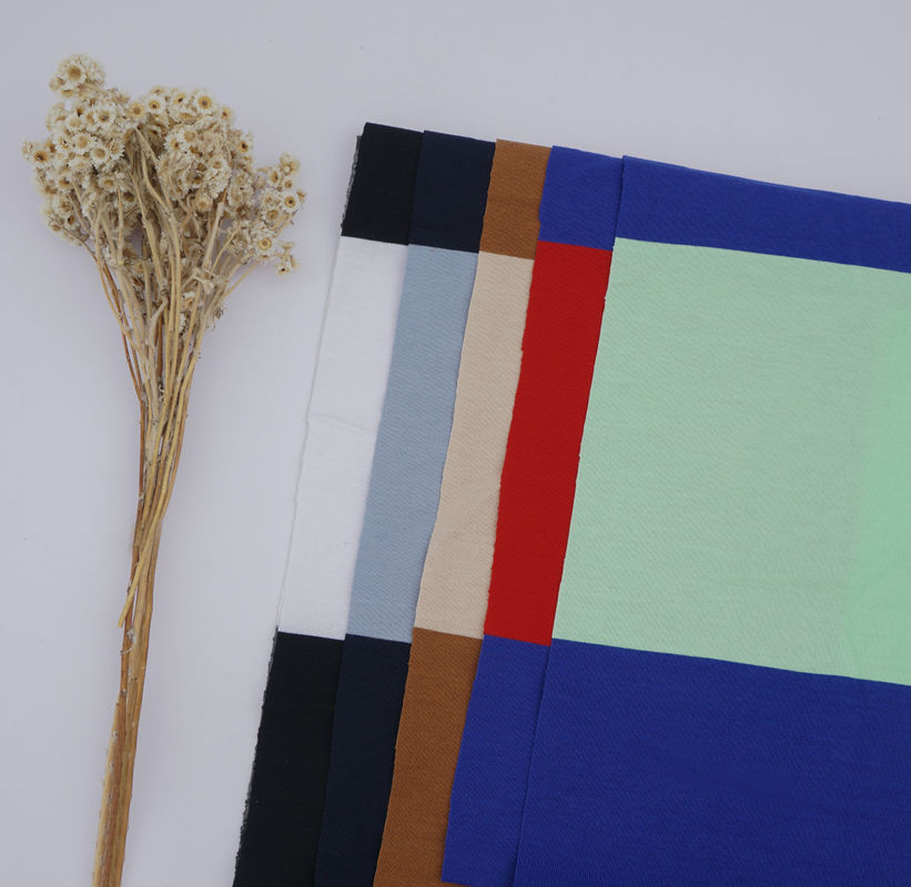 Tissu tricoté à double bande naturel et écologique pour T-shirt
