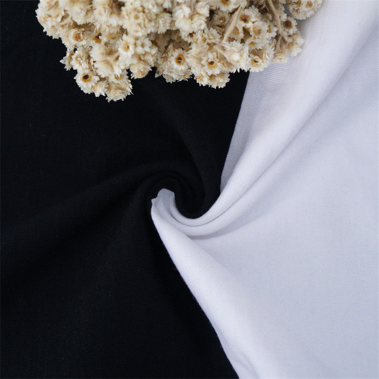 Tissu tricoté à double bande naturel et écologique pour T-shirt