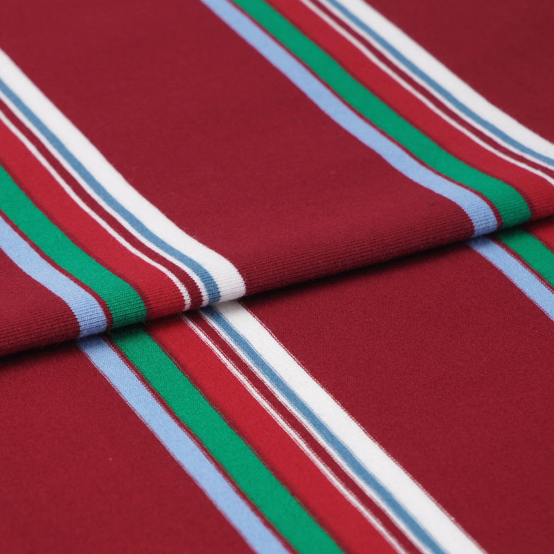 Tissu de matériau à rayures durable confortable, résistant à la peau et respirant, destiné au port occasionnel