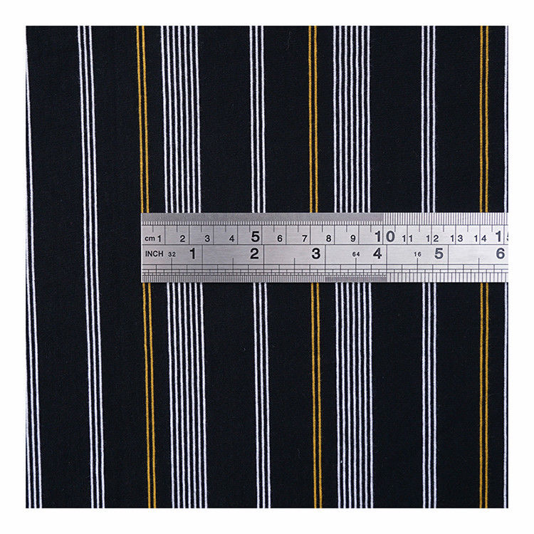 Tissu tricoté à rayures pour T-shirt