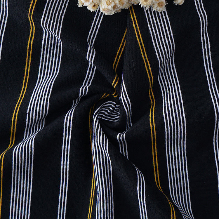 Tissu tricoté à rayures pour T-shirt