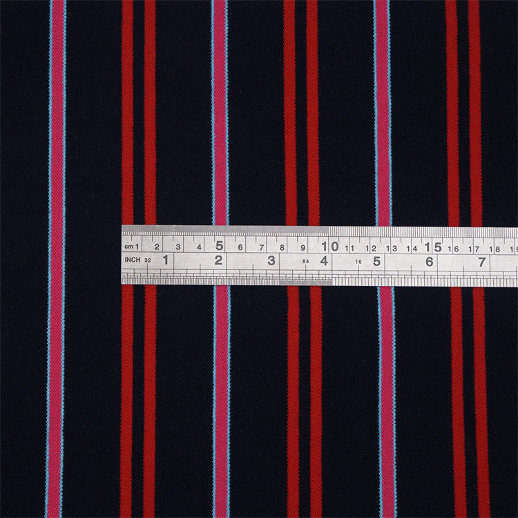 Tissu rigide et clair de bonne texture et de coton pur à rayures pour polo
