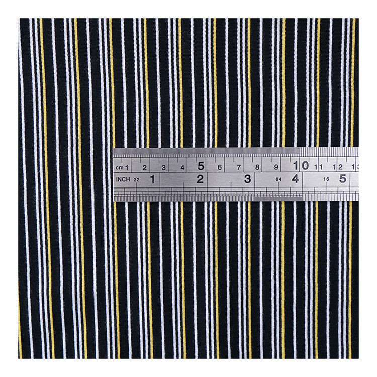Résistant à l'usure et Santé et tranquillité d'esprit Matériau rayé Tissu pour T-shirt