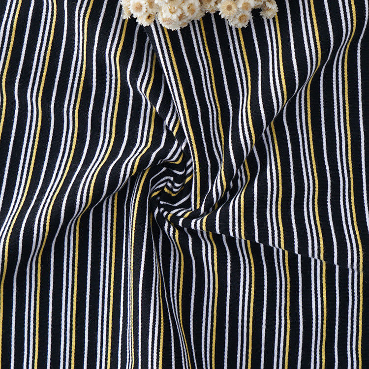 Résistant à l'usure et Santé et tranquillité d'esprit Matériau rayé Tissu pour T-shirt