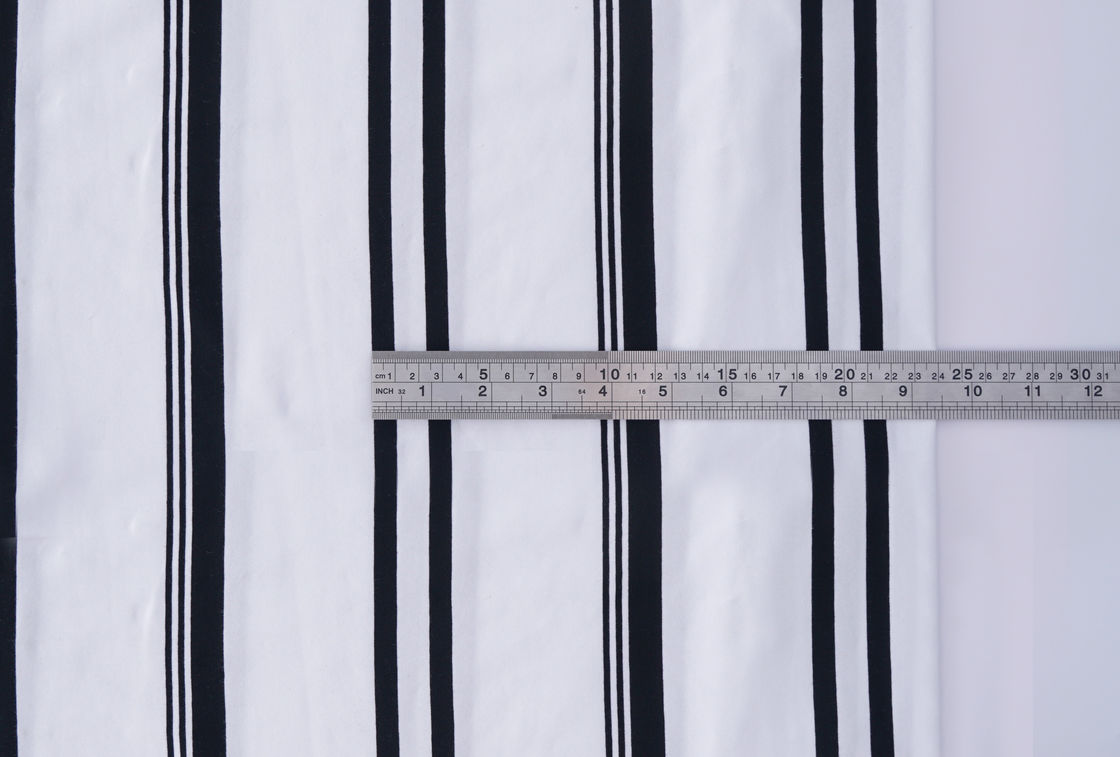Tissu tricoté rayé résistant à l'usure, respirant et écologique