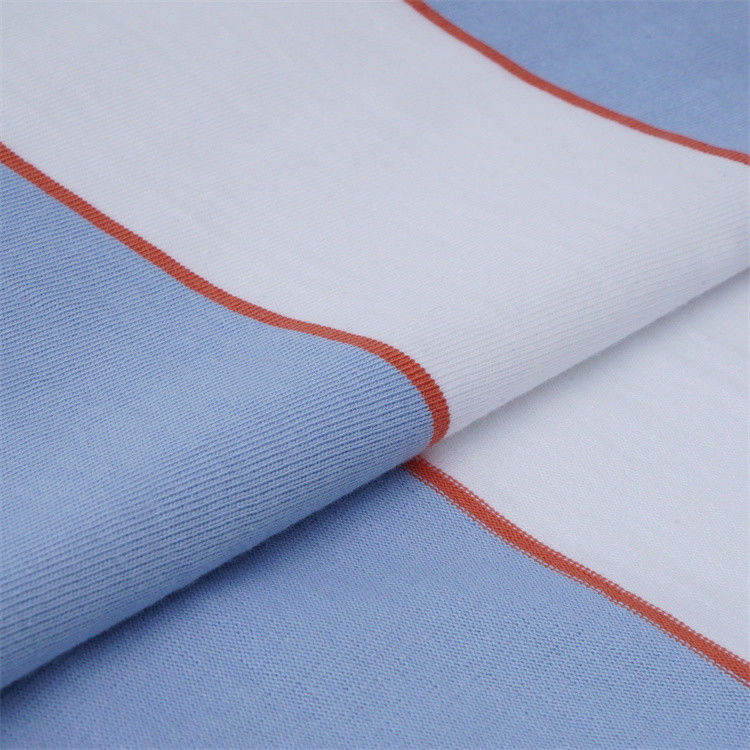 Tissu tricoté rayé sain pour le port occasionnel