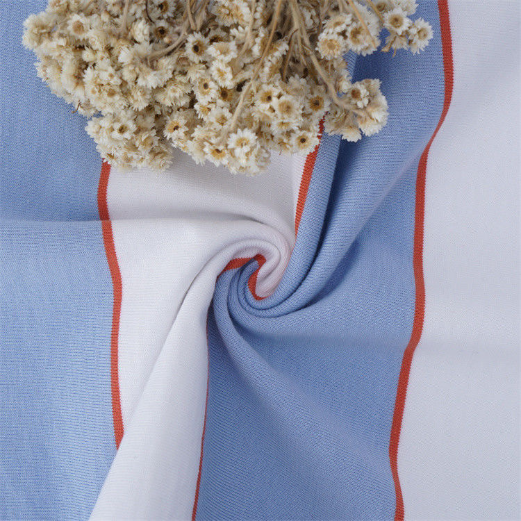 Tissu tricoté rayé sain pour le port occasionnel