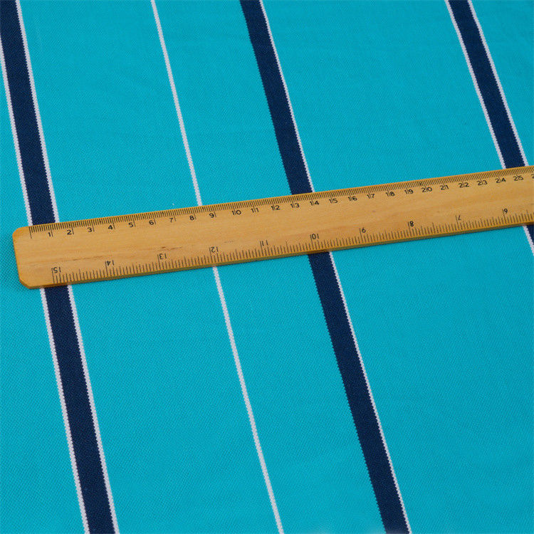 Durable et facile à entretenir et respirant Confortable Tissu tricoté rayé pour polo