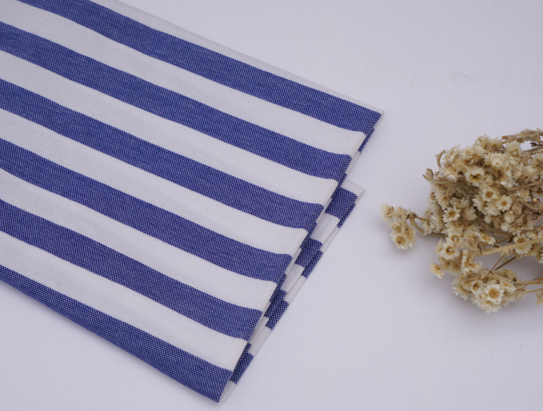 Tissu tricoté rayé sain, résistant à l'usure et au séchage rapide, pour polo