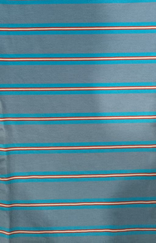 Confortable et durable, tissu en maille rayée respirant et sain pour une tenue décontractée