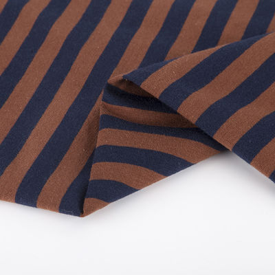 185gm 95 coton 5 tissu spandex à rayures douces à tricot Lycra sous-vêtements