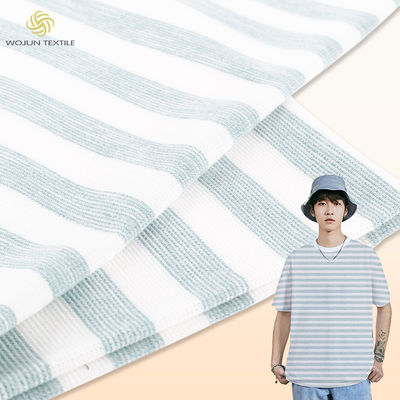 Matériau en coton rayé multicolore, résistant à l' air 160 gm T-shirt en coton