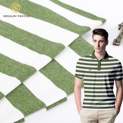 Le coton de Lycra a barré le bout droit matériel du tissu 180cm peignant la surface brillante