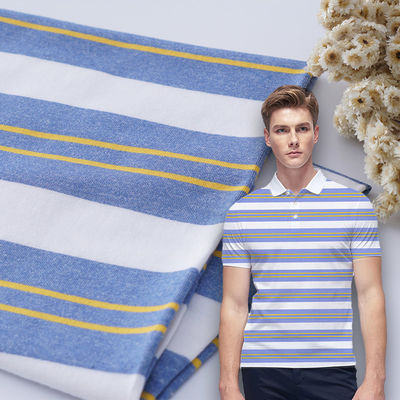 Texture de peignée confortable 170gsm de Lycra de tissu matériel rayé élastique