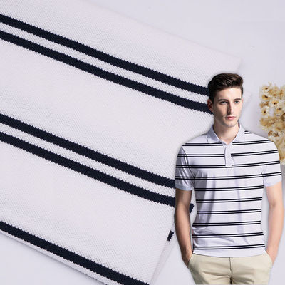 Le fil barré a teint le coton pur du tissu 220gsm de chemise a sué le matériel tricoté de absorption