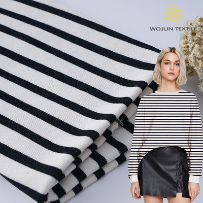 Résistance au frottement Tissu de coton Terry français, Tissu de coton rayé peigné