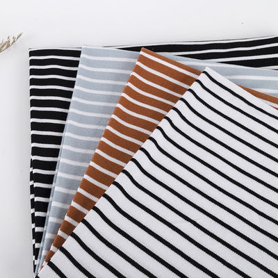 Tissu en coton rayé respirant absorbant la sueur en couleurs multiples