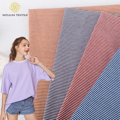 Tissu en coton rayé multicolore Fil teint Respirant Matériau antibactérien