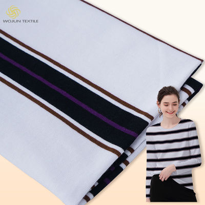 Un bon prix. Le coton 100% a donné au tissu une consistance rugueuse Grey And Black Soft Yarn de rayure a teint le matériel en ligne