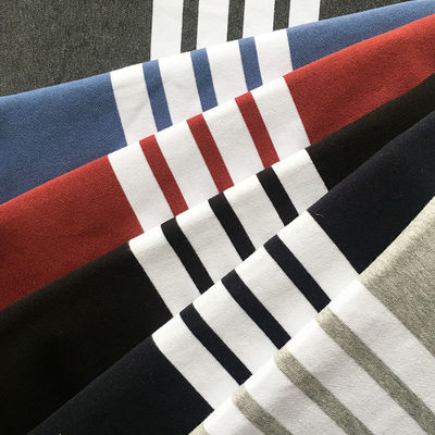 Un bon prix. La plaine tricotent le fil rayé de tissu de coton a teint 350gsm pour Terry français en ligne