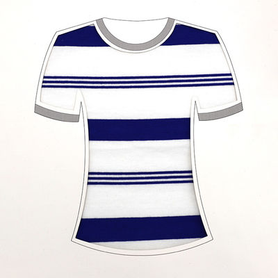 Un bon prix. Le fil a teint la surface molle qui respecte l'environnement rayée du tissu de coton 32S 185gsm en ligne