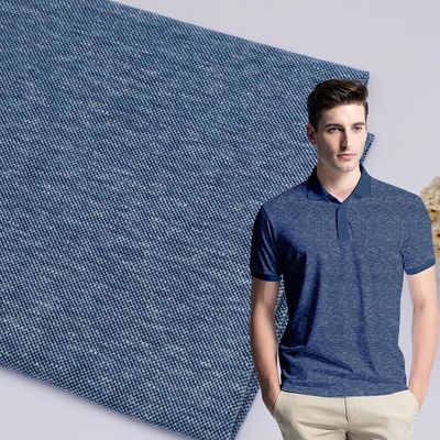 Tissu en coton Pique 21S 190gm résistant à l'usure, peigné, texturé