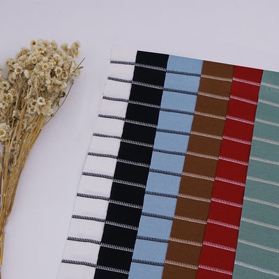 Un bon prix. Le tissu absorbant sué 40S Lycra doux de piqué de coton bavardent le matériel teint de T-shirt en ligne