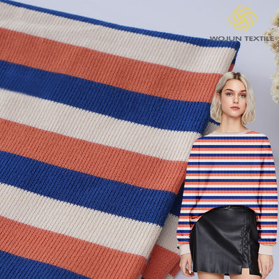 Un bon prix. Lycra coton Pique Tissu tricoté 163 cm Fil teinté Étirement Texturé doux en ligne