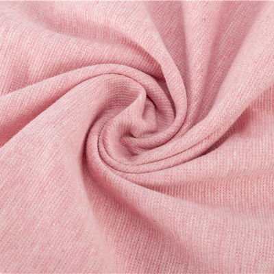 Tissu à tricoter à la jacquard 170g, couleur nette, coton, texture résistante aux rides
