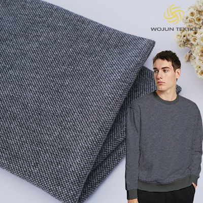 Tissu en tissu de tissu de couleur solide, peigné en tissu tricoté écologique