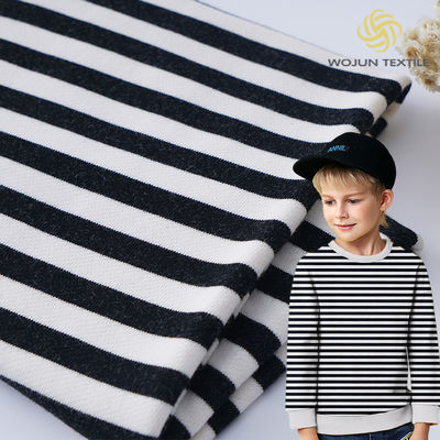 Tissu en coton français Terry 40S 170 cm à rayures