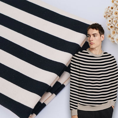 Coton absorbant sué Terry Fabric Striped Knitted Cloth français pour le Hoodie