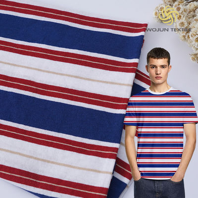Tissu en coton à rayures pour polo