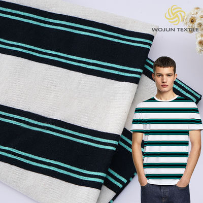 Absorption puissante de la sueur Puri coton et lin Tissu à rayures pour polo