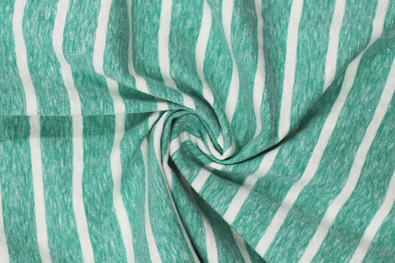 Fabrique en coton à rayures Lycra de haute qualité et confortable et léger