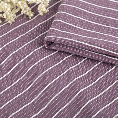 Tissu en coton rafraîchissant en maillot unique à rayures verticales pour le port occasionnel