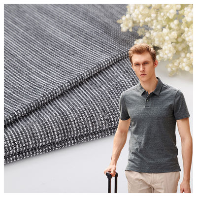 Tissu à rayures noires confortables en coton mercérifié