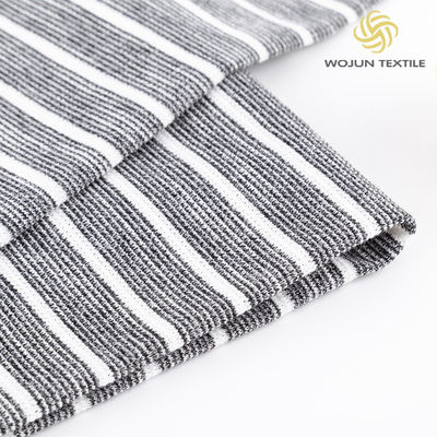 Pas facile à enlever Tissu de coton à rayures douces, rafraîchissante, maillot simple pour le tcasual