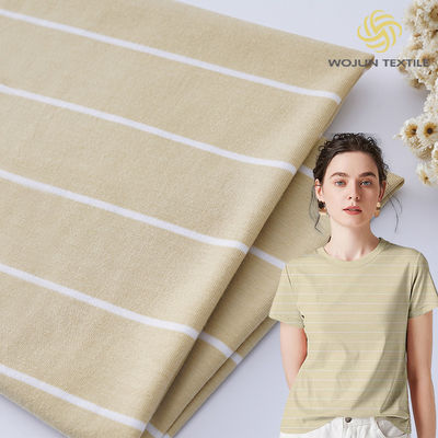 T-shirt en coton tricoté rayé