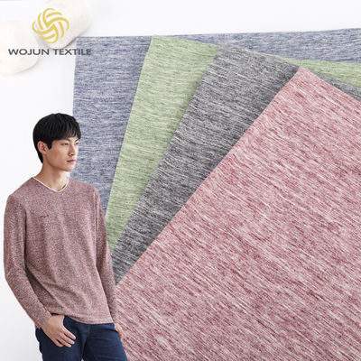 Texturage haut de gamme Tissu tricoté massif respirant et largement applicable pour T-shirt