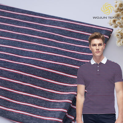 Tissu tricoté à rayures pour T-shirt