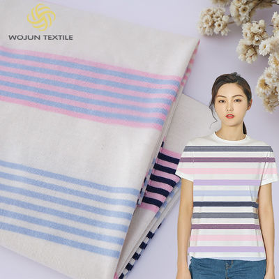 Tissu en coton rayé hygroscopique, respirant et doux, destiné au port occasionnel