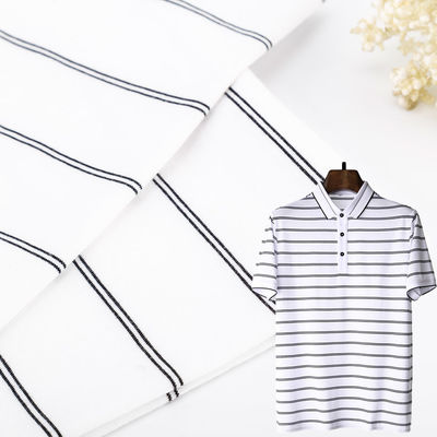 Tissus tricotés à rayures pour maillots de sport, qui absorbent la sueur et sont à la mode