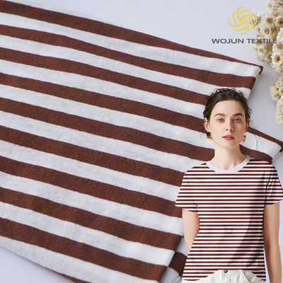 Tissu à la mode et à la texture naturelle, respirant, facile à entretenir, en matériau rayé