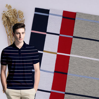 Confortable, bonne texture, à la mode, tissus à rayures pour polo