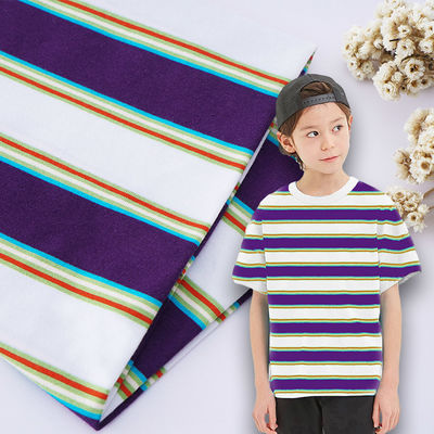 Tissu de coton rayé sain et résistant pour le t-shirt