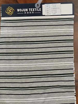 Tissu tricoté à rayures pour chemise polo