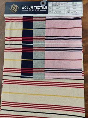 Tissu tricoté rayé résistant à la transpiration et durable pour polo