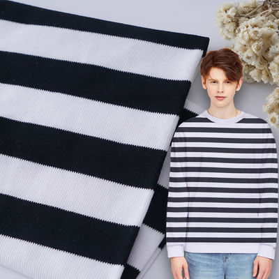 Un bon prix. Tissu tricoté rayé résistant à la transpiration et durable pour polo en ligne